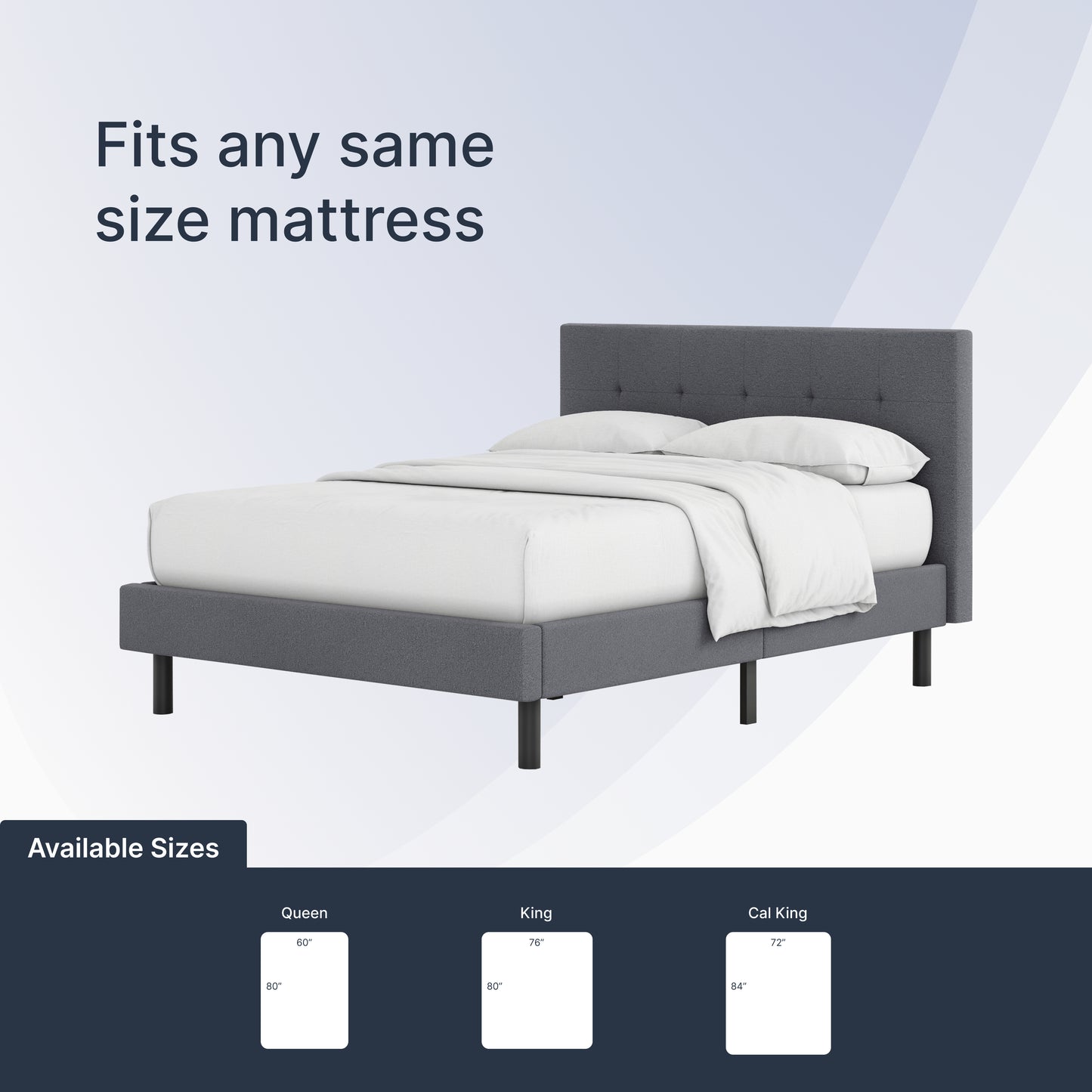 Tufted Platform Bed