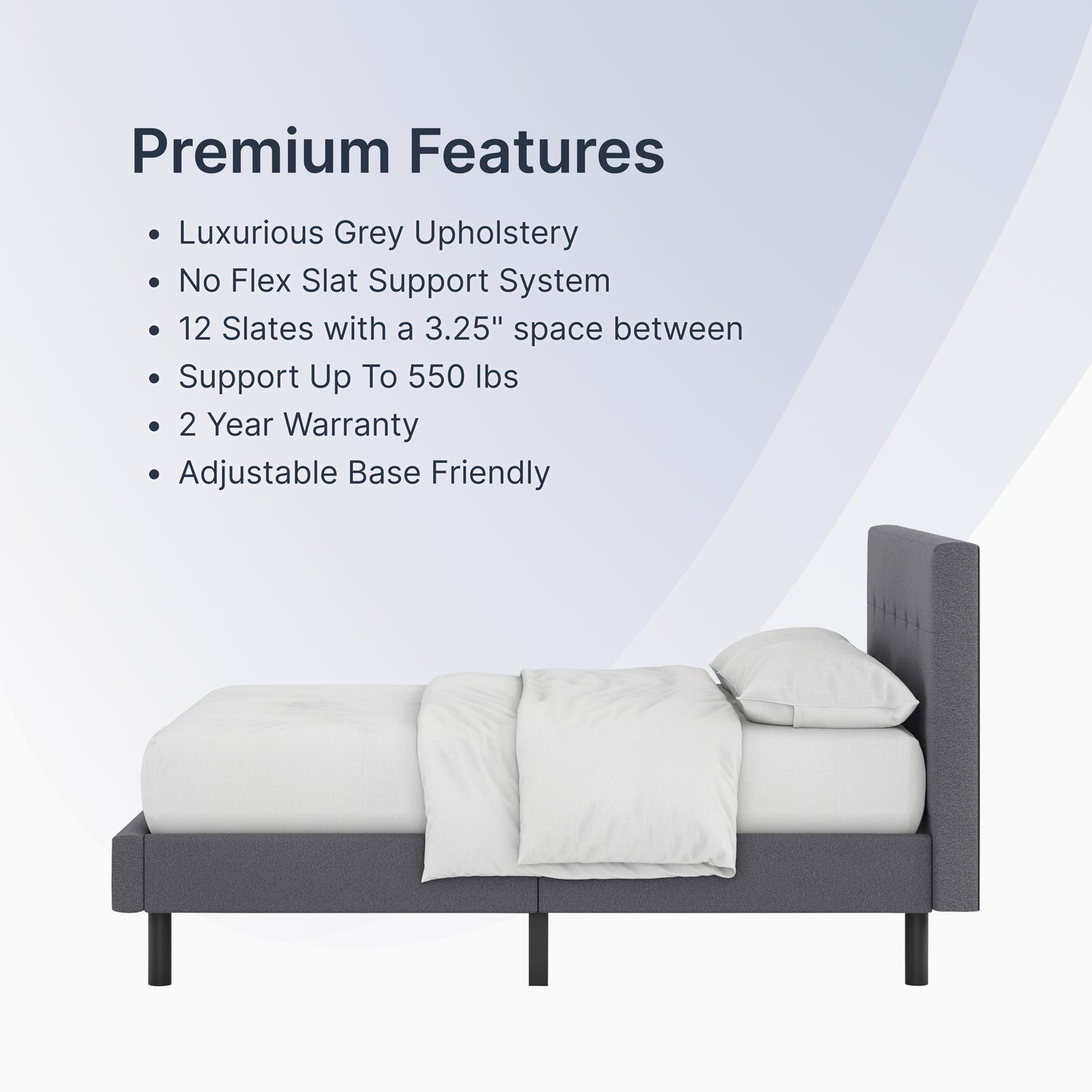 Tufted Platform Bed