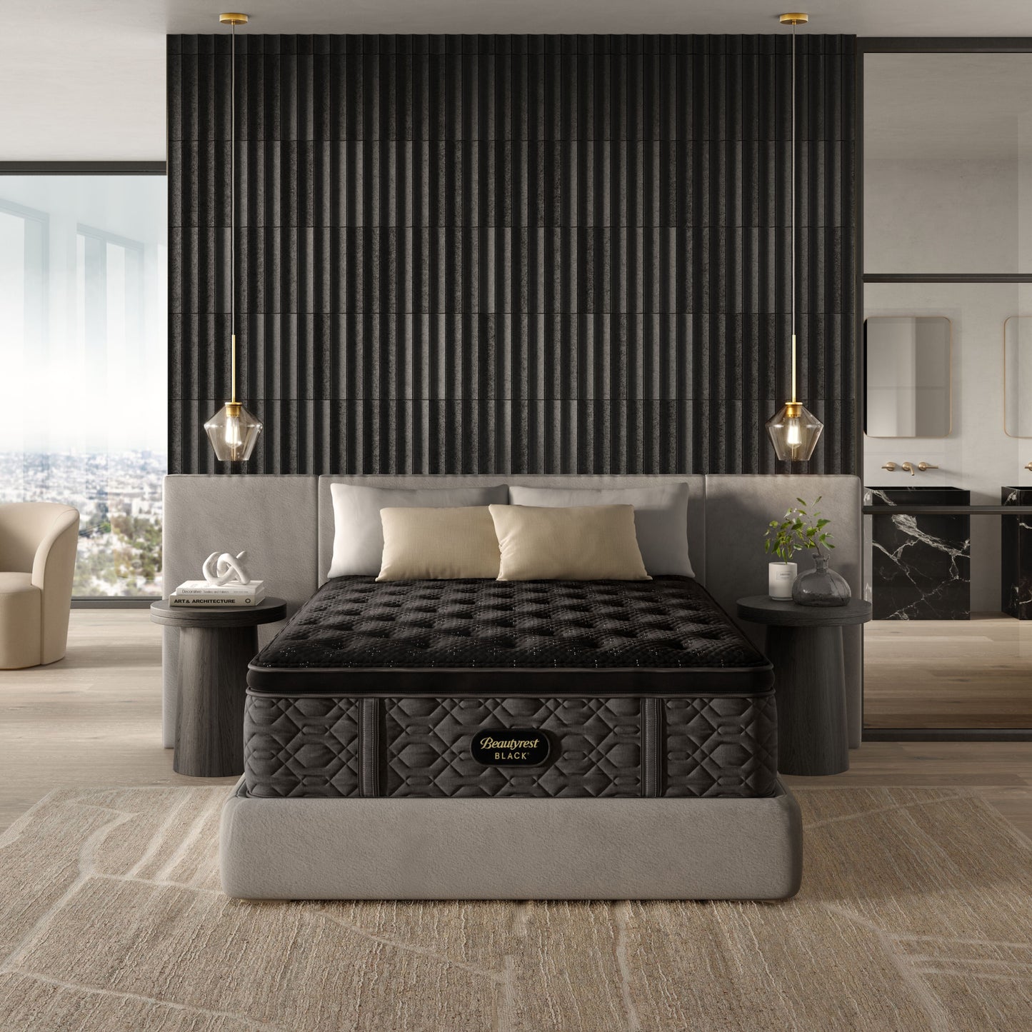 Black Series Three Medium Pillow Top