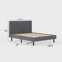 Tufted Platform Bed